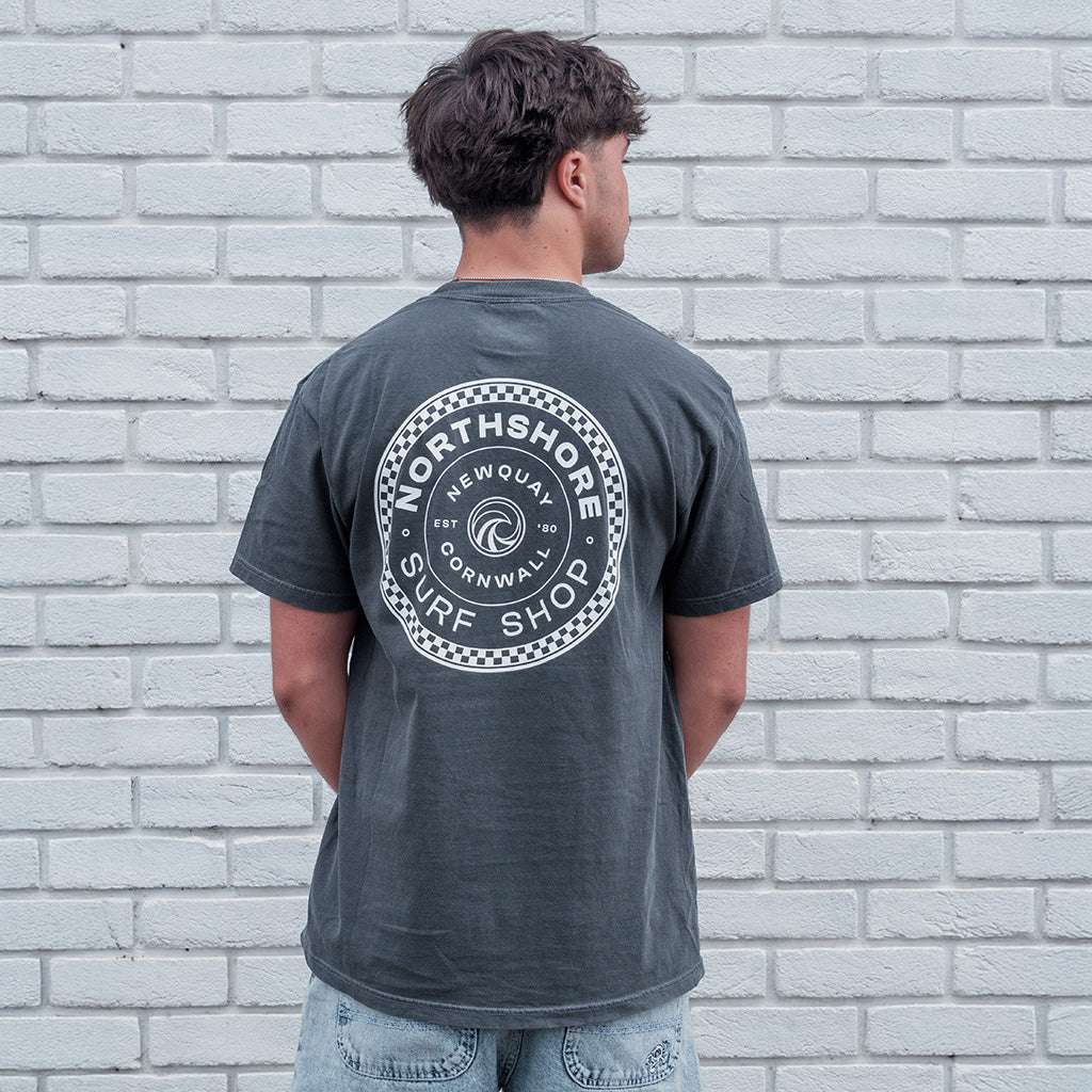 Checkered T-Shirt - Pepper | Northshore Surf Shop |