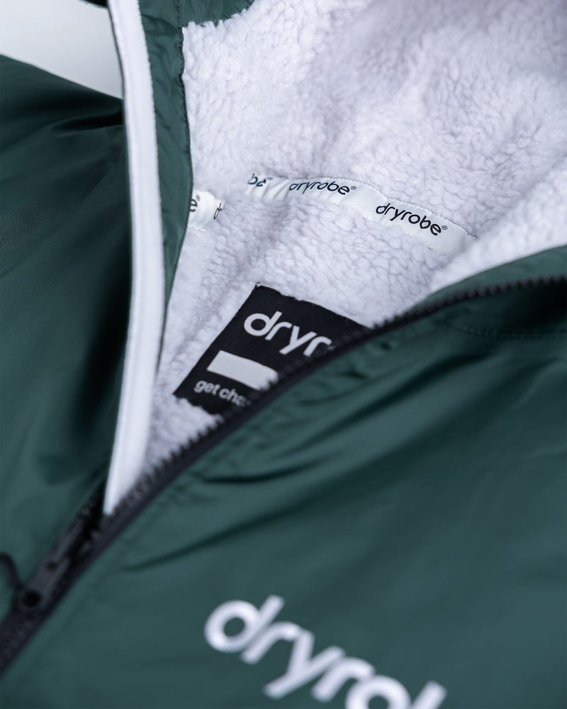 DryRobe | Adult Long Sleeve - Dark Green/Nimbus Cloud | Dryrobe | Change Robe