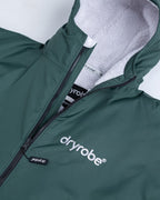 DryRobe | Adult Long Sleeve - Dark Green/Nimbus Cloud | Dryrobe | Change Robe