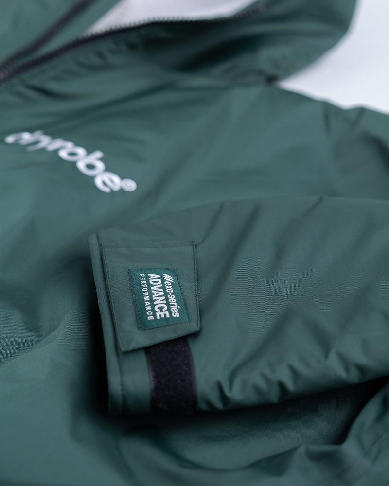 DryRobe | Adult Long Sleeve - Dark Green/Nimbus Cloud | Dryrobe | Change Robe