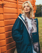 DryRobe | Adult Long Sleeve - Deep sea blue/sand camo | Dryrobe | Change Robe - Northshore Newquay - Surf/Skate