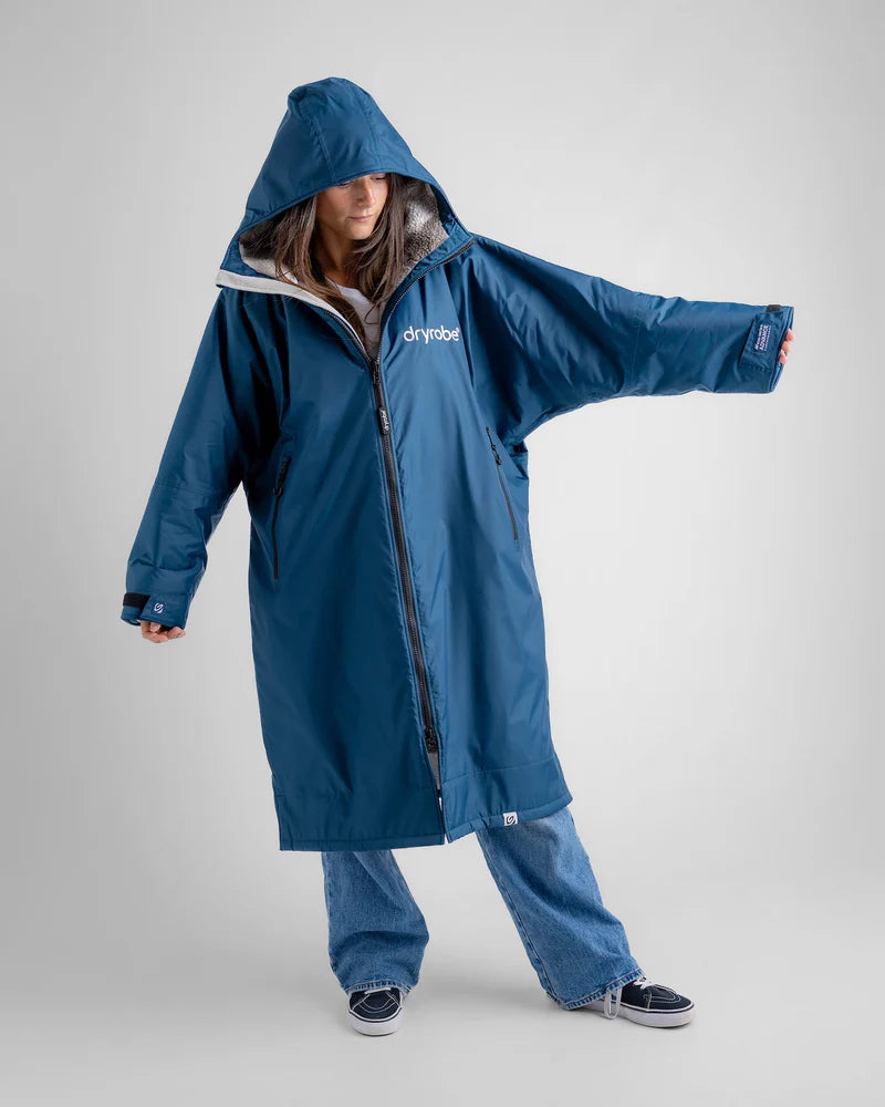 DryRobe | Adult Long Sleeve - Deep sea blue/sand camo | Dryrobe | Change Robe