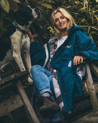 DryRobe | Adult Long Sleeve - Deep sea blue/sand camo | Dryrobe | Change Robe