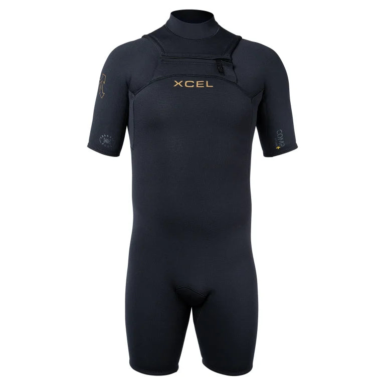 XCEL 2/1.5mm Men’s Comp+ Short Sleeve Spring Wetsuit | Xcel | - Northshore Newquay - Surf/Skate Shop