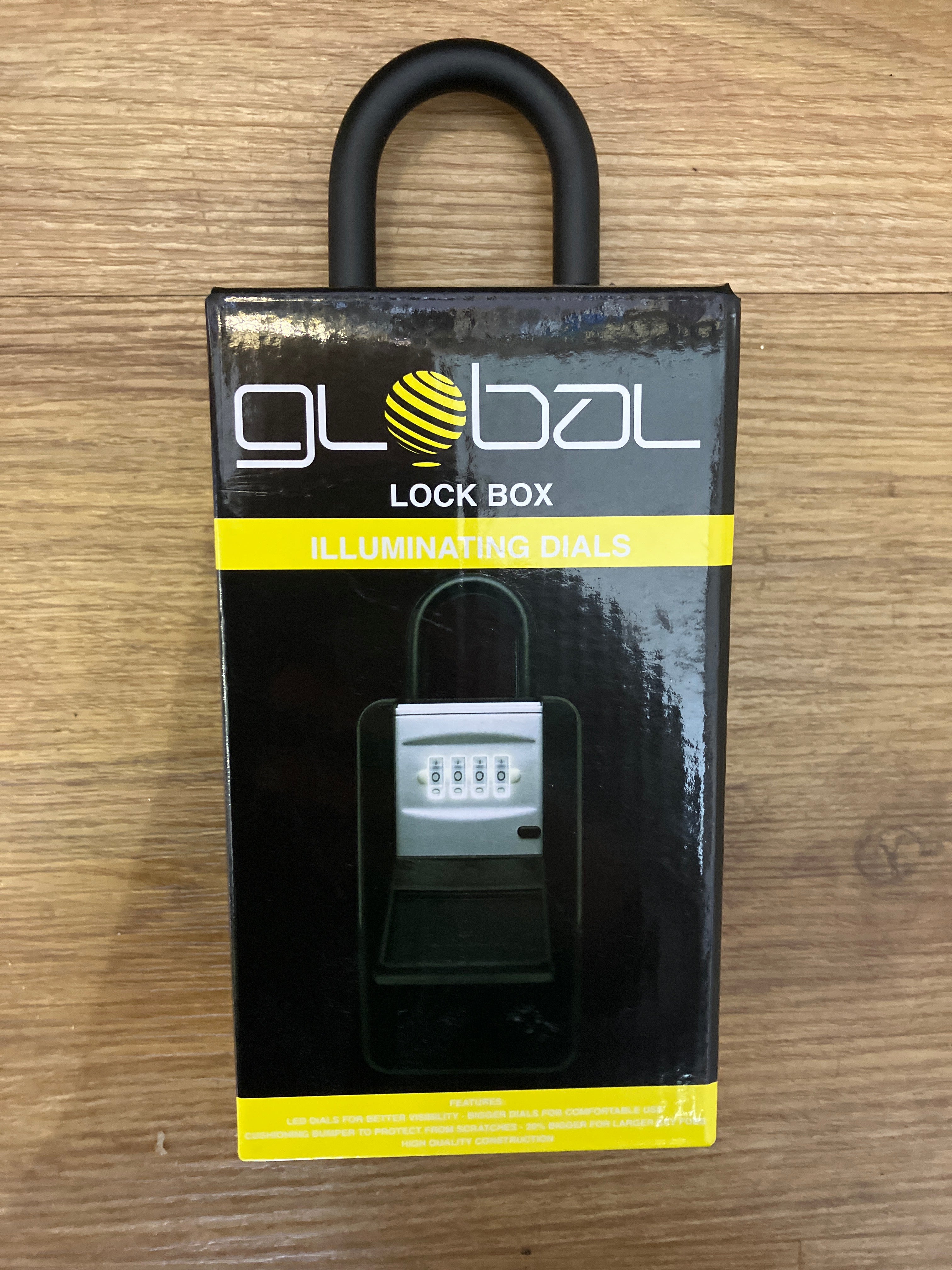 GLOBAL key lock safe (led) | Alder | - Northshore Newquay - Surf/Skate Shop