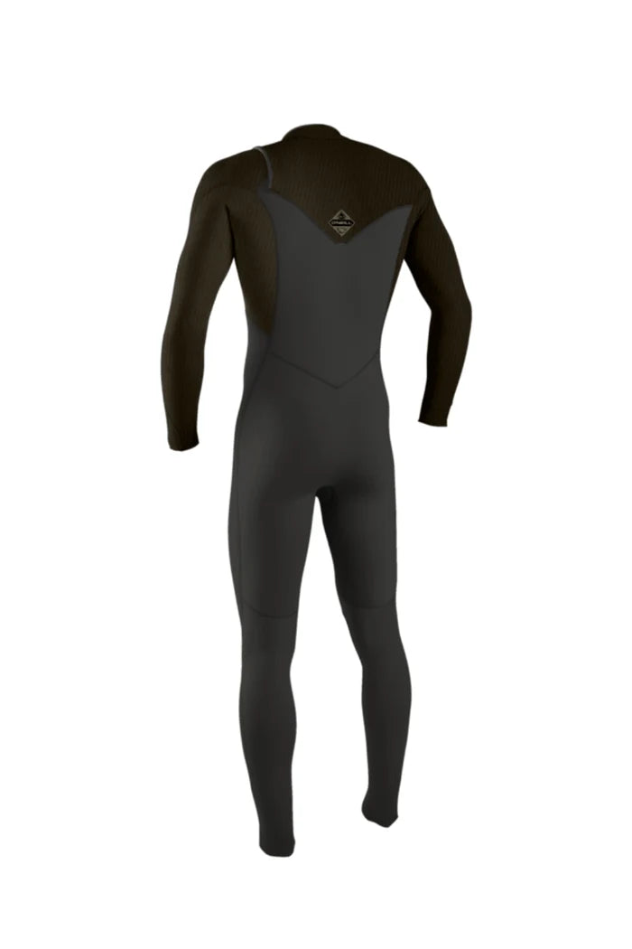 MENS O’NEILL HYPERFREAK 4/3 CHEST ZIP FULL WETSUIT - Raven/Army | O’neill | Winter Wetsuit - Northshore Newquay - Surf/Skate Shop