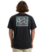 Billabong Crayon Wave Tshirt- Washed Black | Billabong | T Shirt