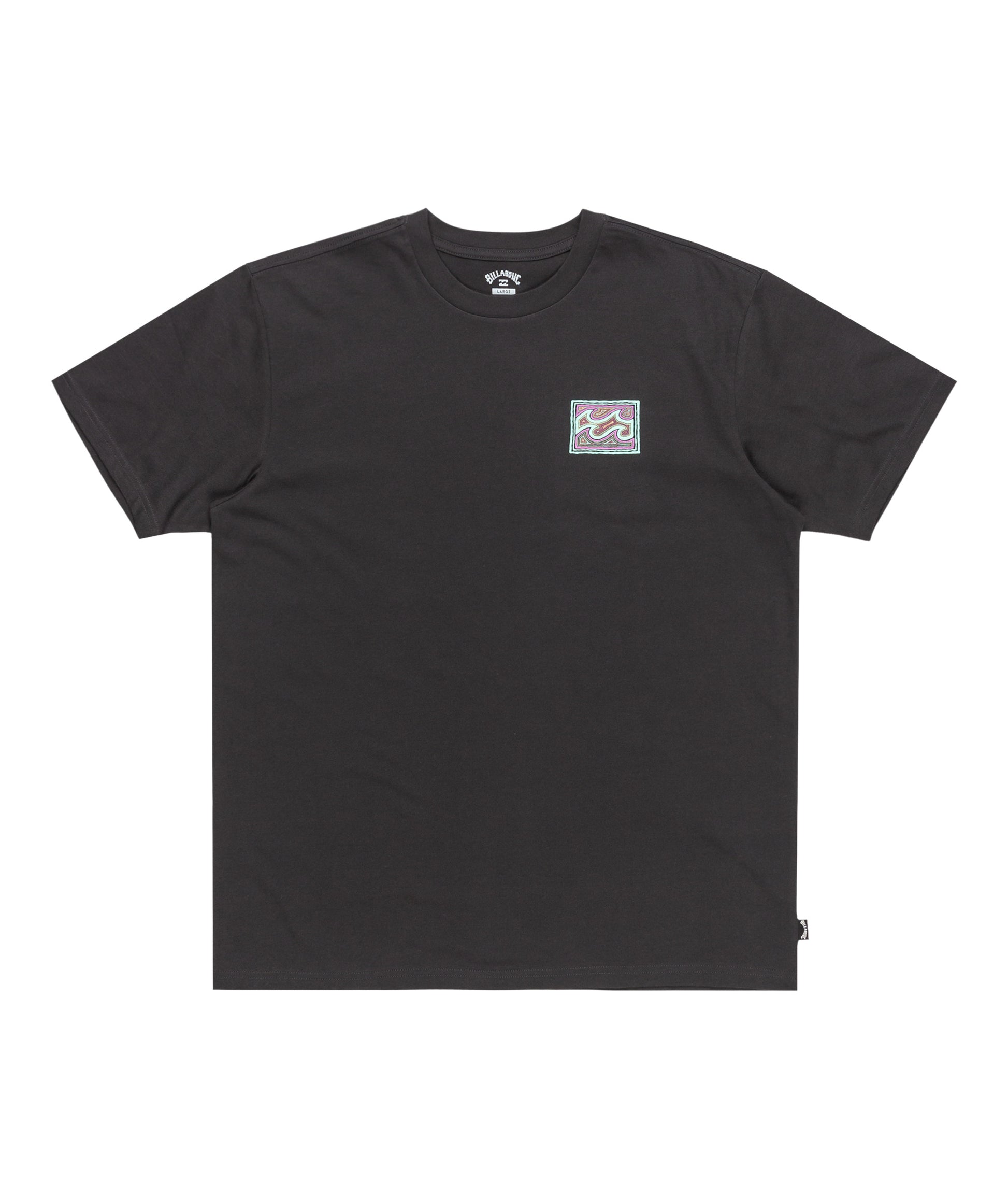 Billabong Crayon Wave Tshirt- Washed Black | Billabong | T Shirt