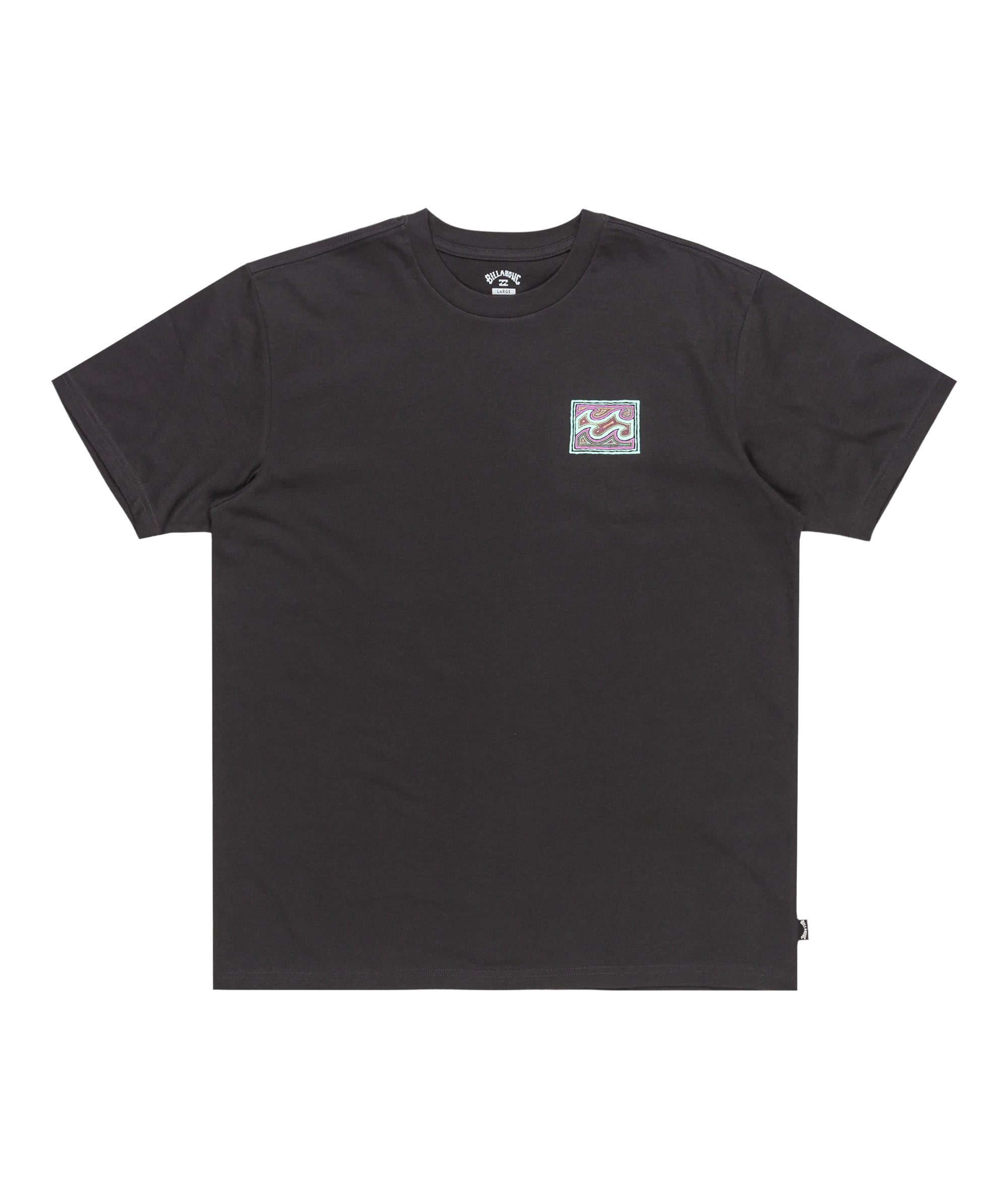 Billabong Crayon Wave Tshirt- Washed Black | Billabong | T Shirt