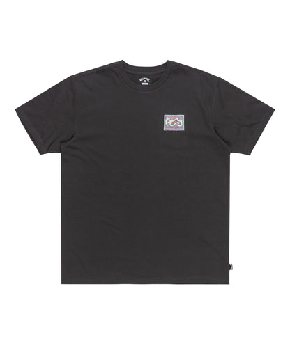 Billabong Crayon Wave Tshirt- Washed Black | Billabong | T Shirt