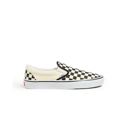 Vans Checkerboard Classic Slip-On Shoes-Black/White
