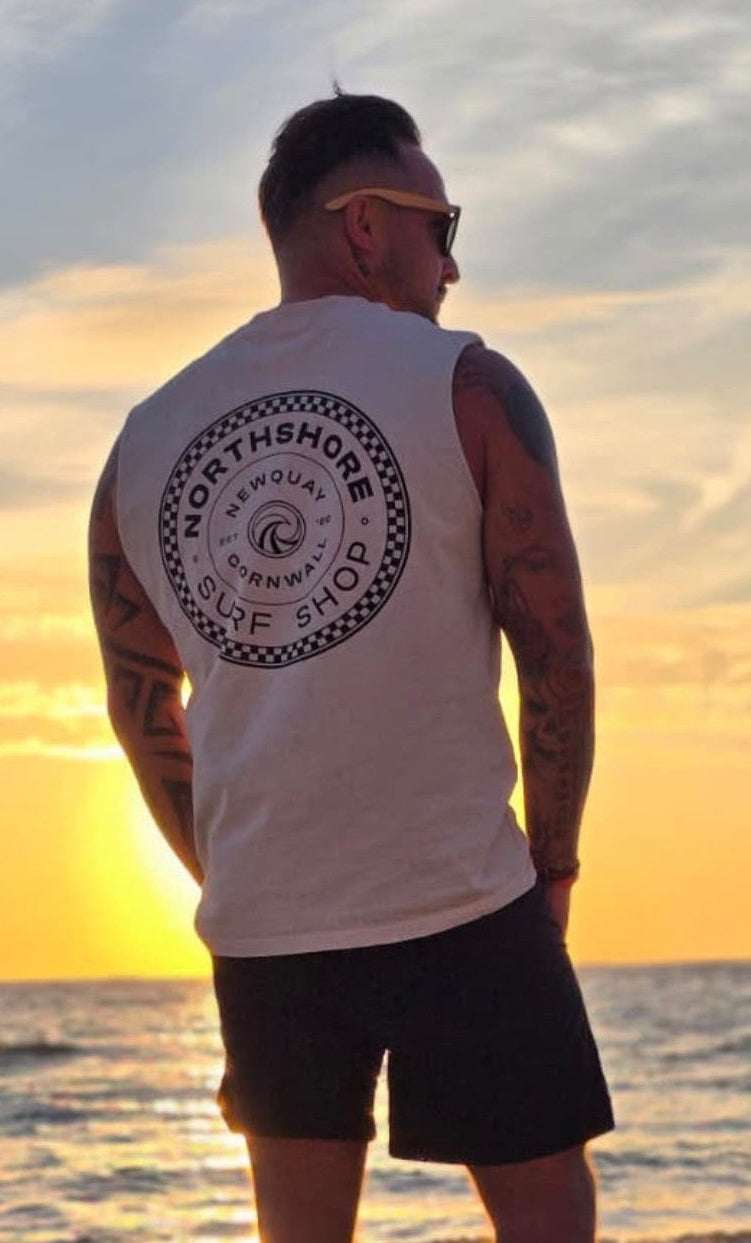 Northshore Checkered Tank-Bone | Northshore Surf Shop | - Northshore Newquay - Surf/Skate Shop