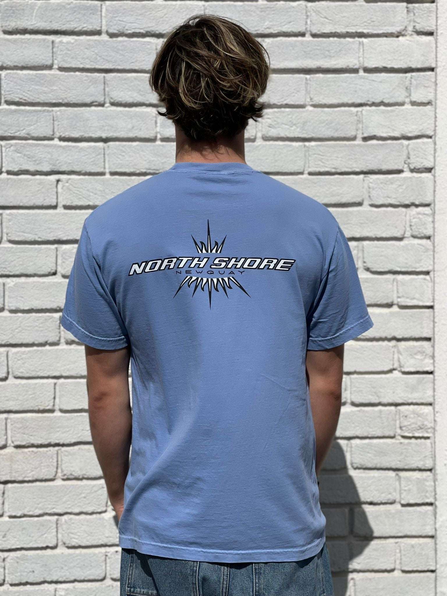 Northshore The 90s Vault T-Shirt- Washed Denim | Northshore Surf Shop | - Northshore Newquay - Surf/Skate Shop