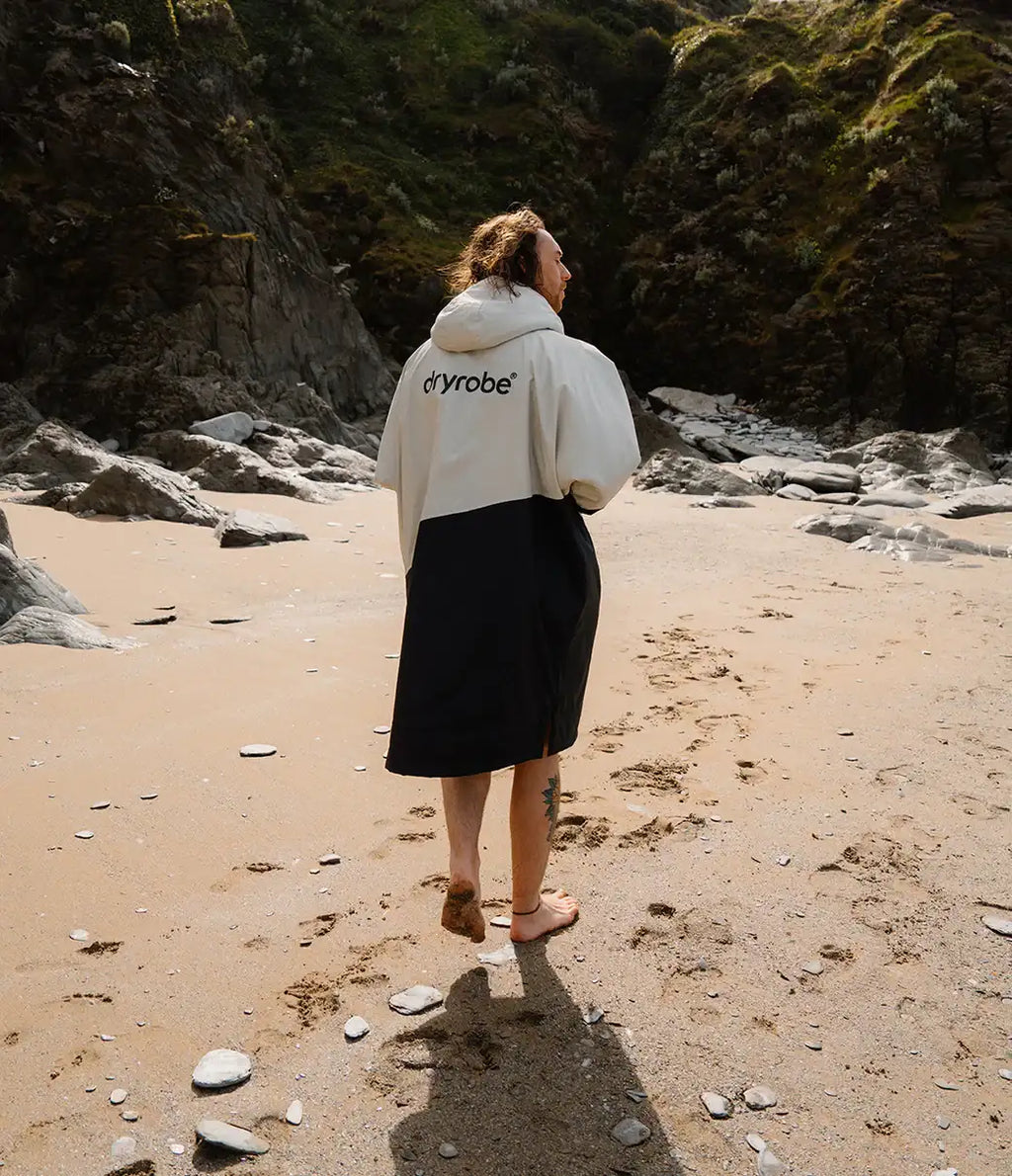Dryrobe Advance Long Sleeve Contrast - Anthracite/Lime | Dryrobe | - Northshore Newquay - Surf/Skate Shop