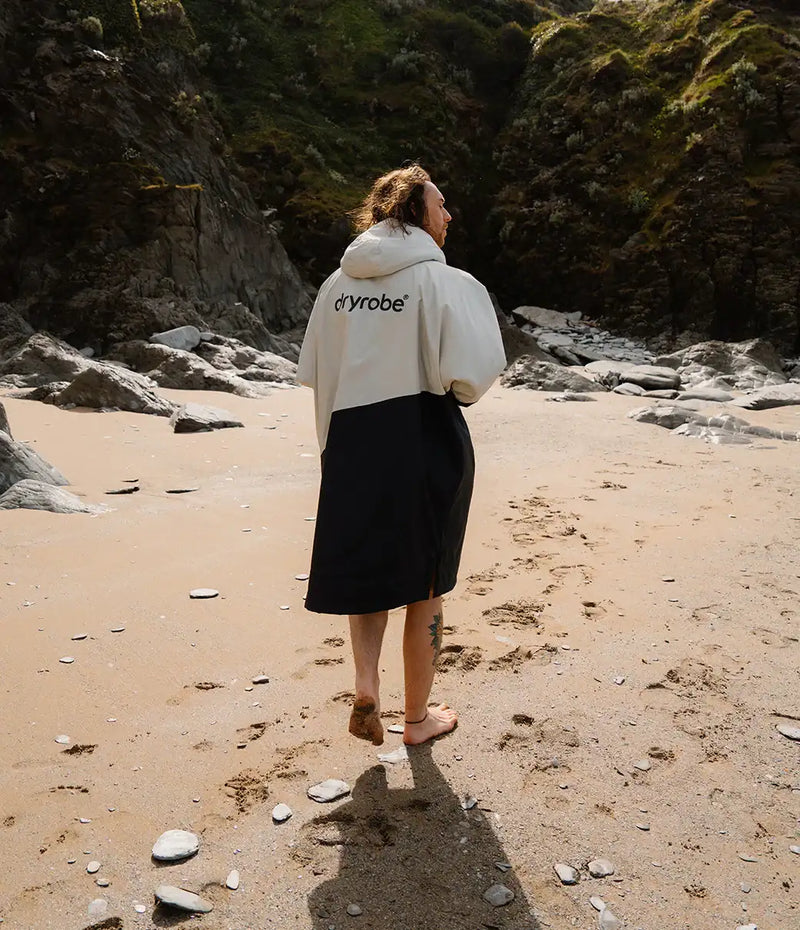 Dryrobe Advance Long Sleeve Contrast - Anthracite/Lime | Dryrobe | - Northshore Newquay - Surf/Skate Shop