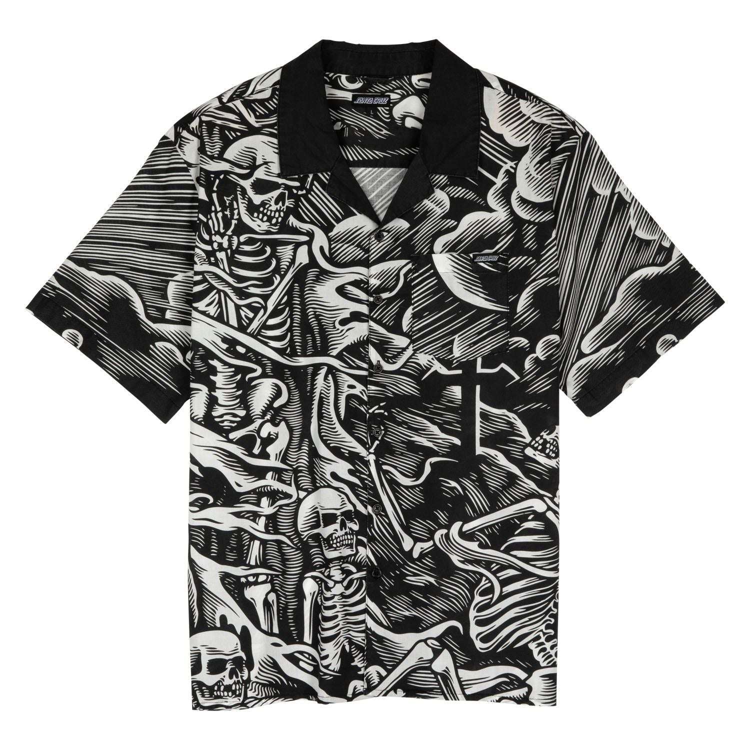 Santa Cruz O'Brien Purgatory Short sleeved shirt-Black S | Santa Cruz |