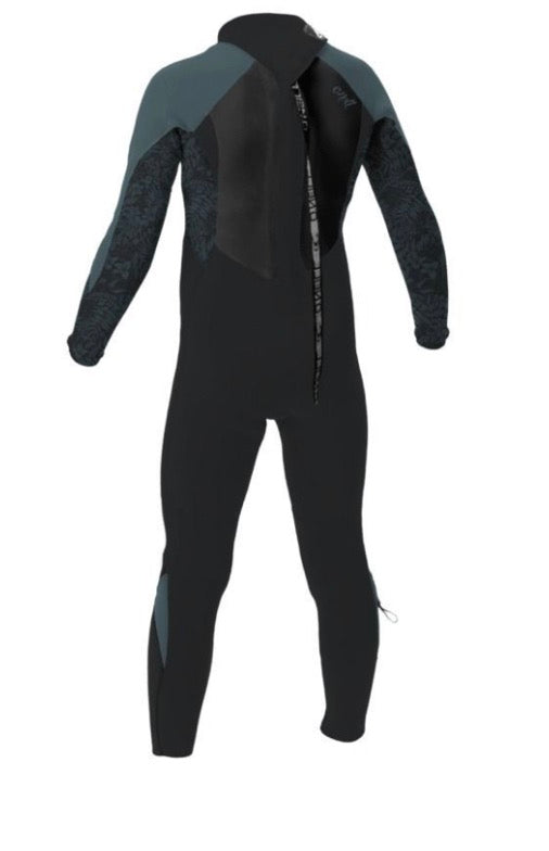 O'NEILL GIRLS EPIC 4/3MM BACK ZIP WETSUIT - TEMPERED STEEL / SHADED ISLAND SKY / SHADE | O’neill | Winter Wetsuit - Northshore Newquay - Surf/Skate Shop