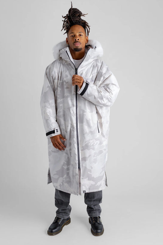 Dryrobe Alpine White Camo Advance Changing Robe | Dryrobe | Dryrobe - Northshore Newquay - Surf/Skate Shop