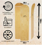 Sola Traditional Wooden Bellyboard | Sola | bellyboard