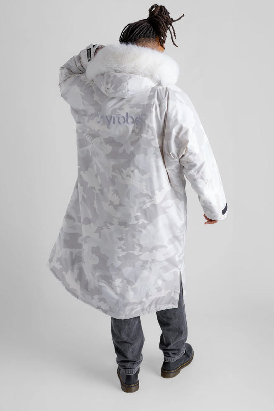 Dryrobe Alpine White Camo Advance Changing Robe | Dryrobe | Dryrobe - Northshore Newquay - Surf/Skate Shop