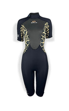 Sola Ladies Ignite Shortie Wetsuit - Black Jaguar | Sola | Summer Wetsuit - Northshore Newquay - Surf/Skate Shop