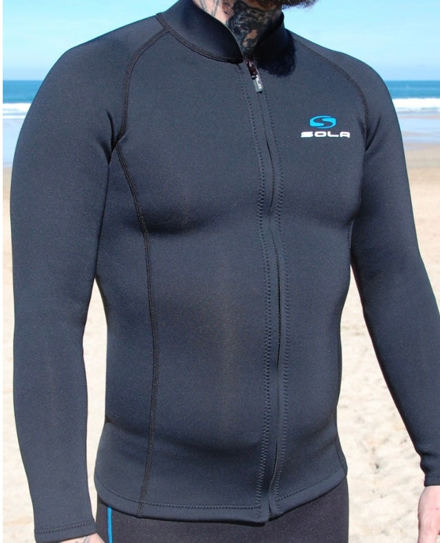 Sola Fusion FZ 2mm Mens Wetsuit Jacket | Sola | Wetsuit Top