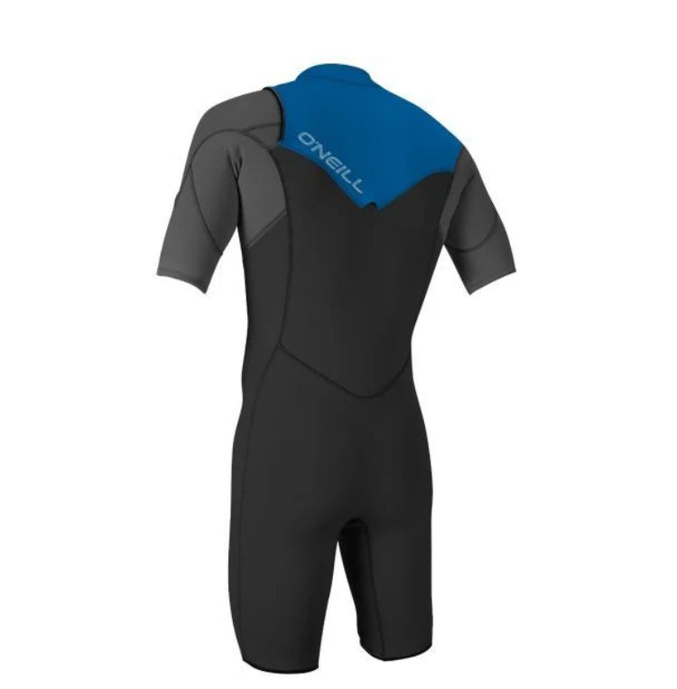 O’NEILL YOUTH HAMMER 2MM CHEST ZIP SHORT SLEEVE SPRING WETSUIT | GRAPH /BLACK / OCEAN | O’neill | Summer Wetsuit - Northshore Newquay - Surf/Skate Shop