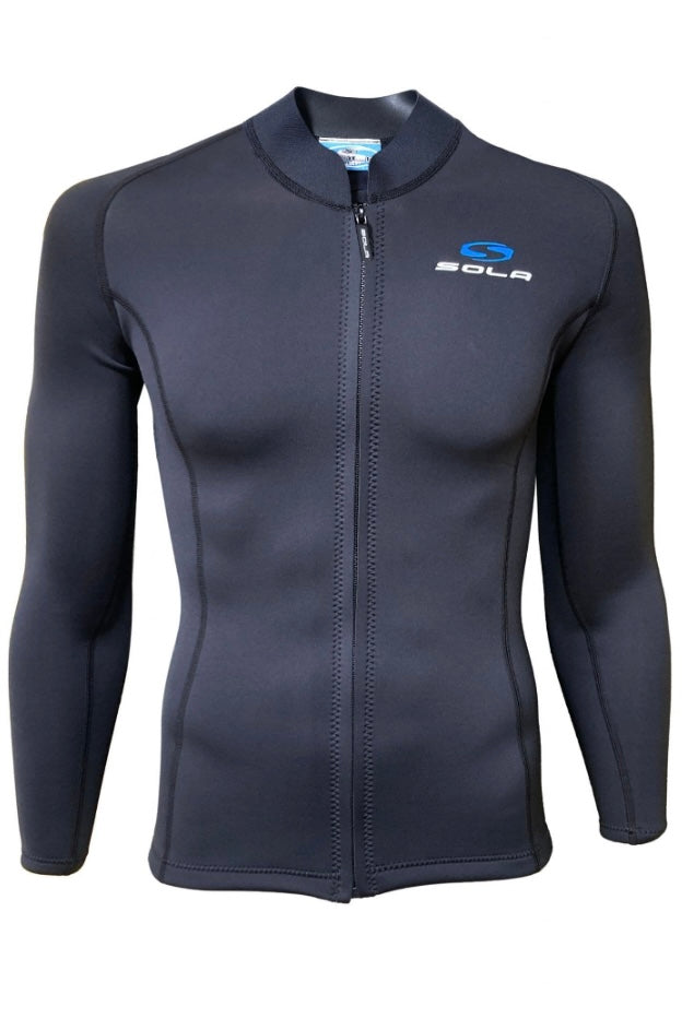 Sola Fusion FZ 2mm Mens Wetsuit Jacket | Sola | Wetsuit Top