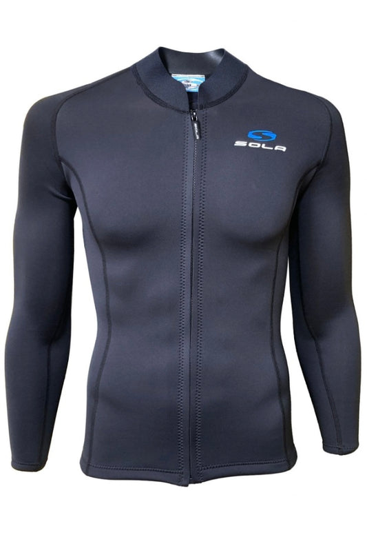 Sola Fusion FZ 2mm Mens Wetsuit Jacket | Sola | Wetsuit Top