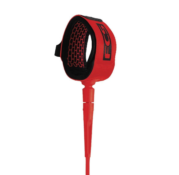 FCS essential All Round 6ft leash Code Red | FCS | Surfboard Leash - Northshore Newquay - Surf/Skate