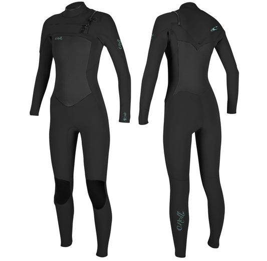 O’NEILL EPIC WOMENS 4/3 CHEST ZIP WETSUIT ( BLACK ) | O’neill | Summer Wetsuit