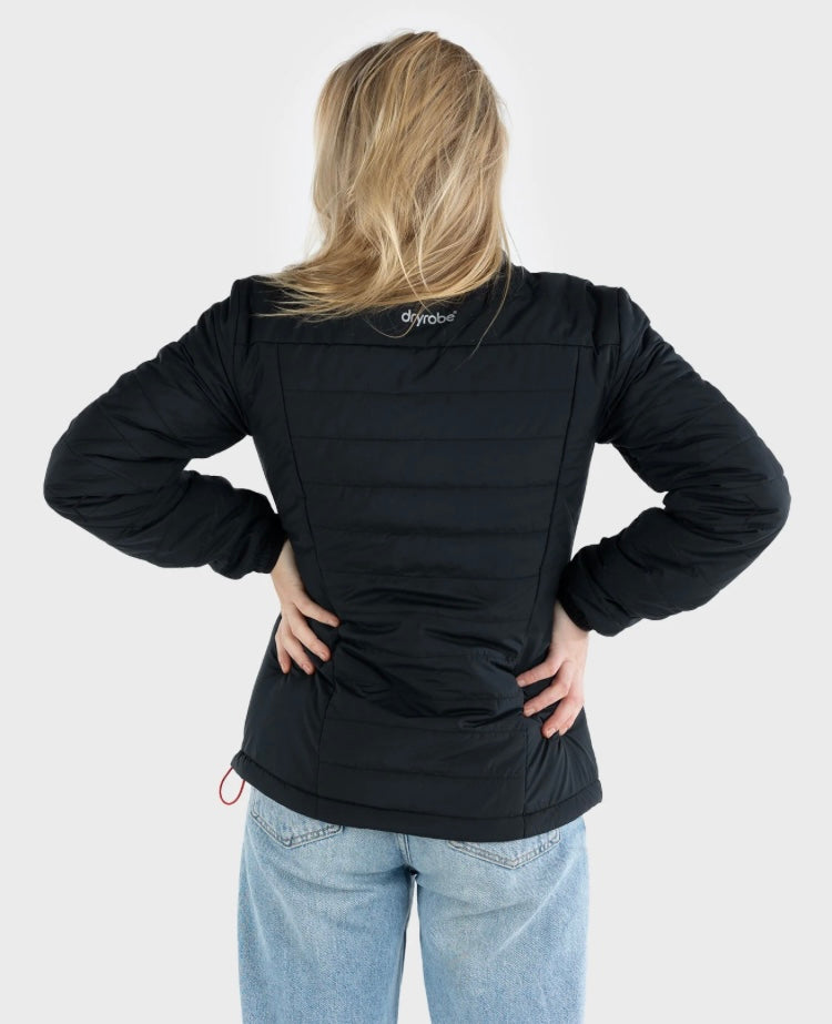 Ladies DryRobe Jacket - Black | Dryrobe | Jacket - Northshore Newquay - Surf/Skate