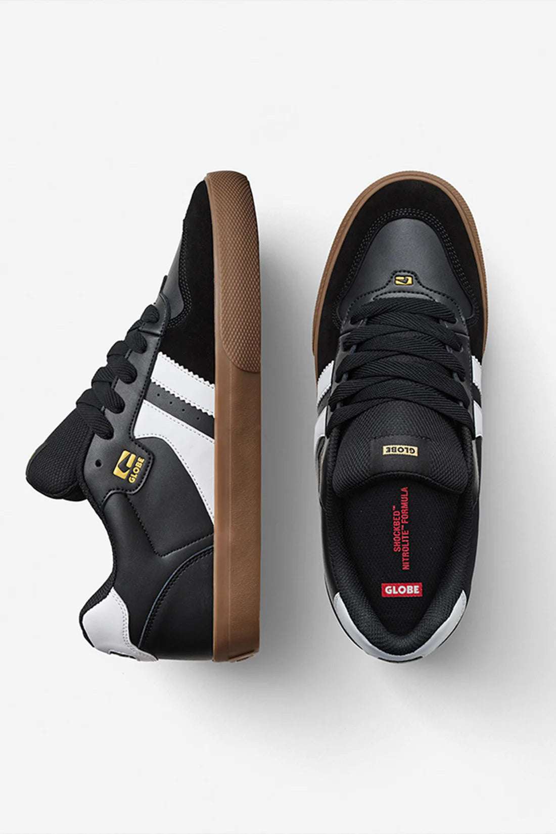 Globe Encore 2 - Black/White/Tobacco | Globe | trainers