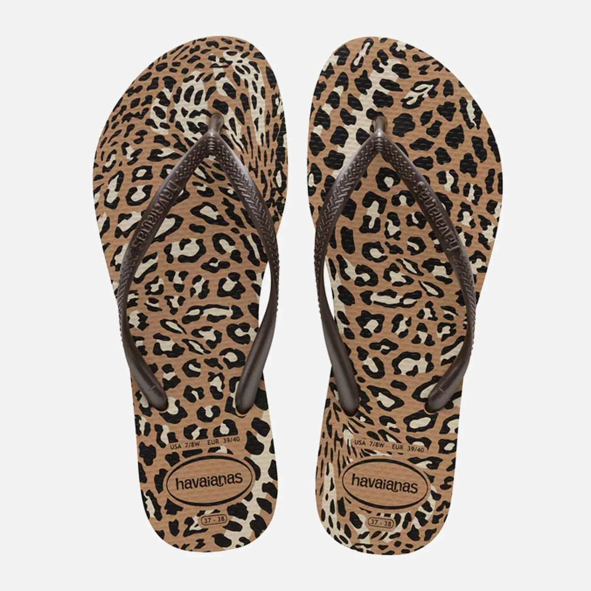 HAVAIANAS SLIM ANIMALS-Rose Gold/Cafe | Havaianas | flip flop - Northshore Newquay - Surf/Skate Shop