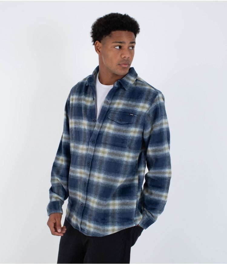 Hurley Portland Heavyweight flannel-Navy | Hurley | Shirt - Northshore Newquay - Surf/Skate