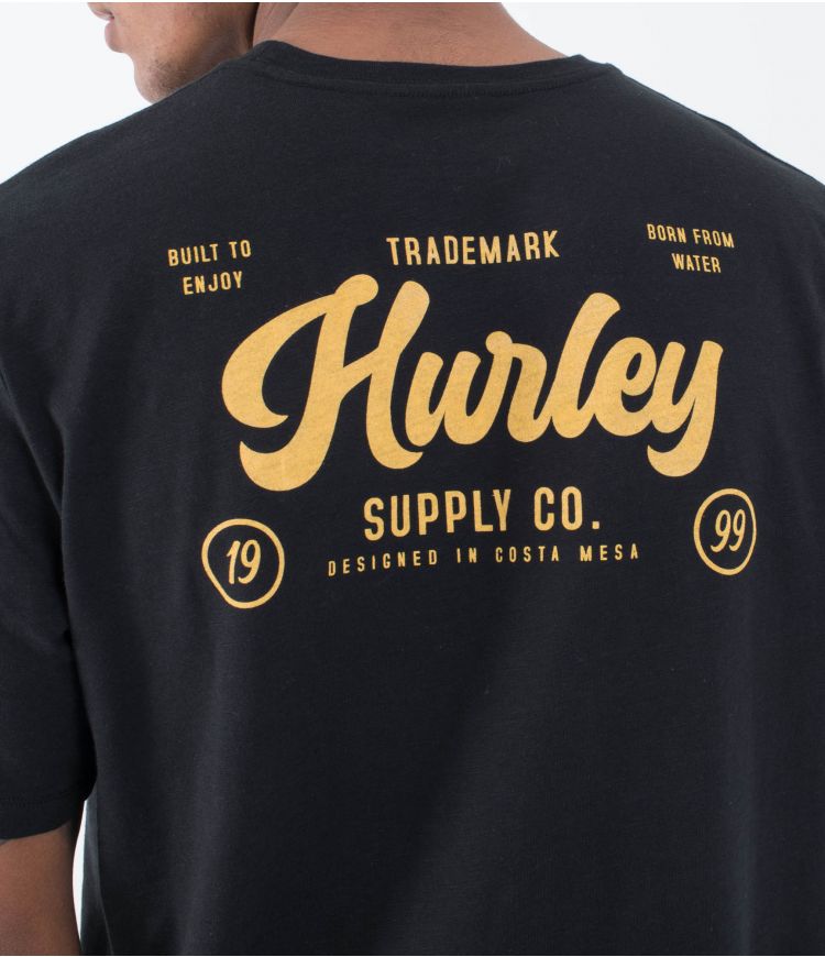 Hurley Raceway Slub T-shirt-Black | Hurley | T-shirt