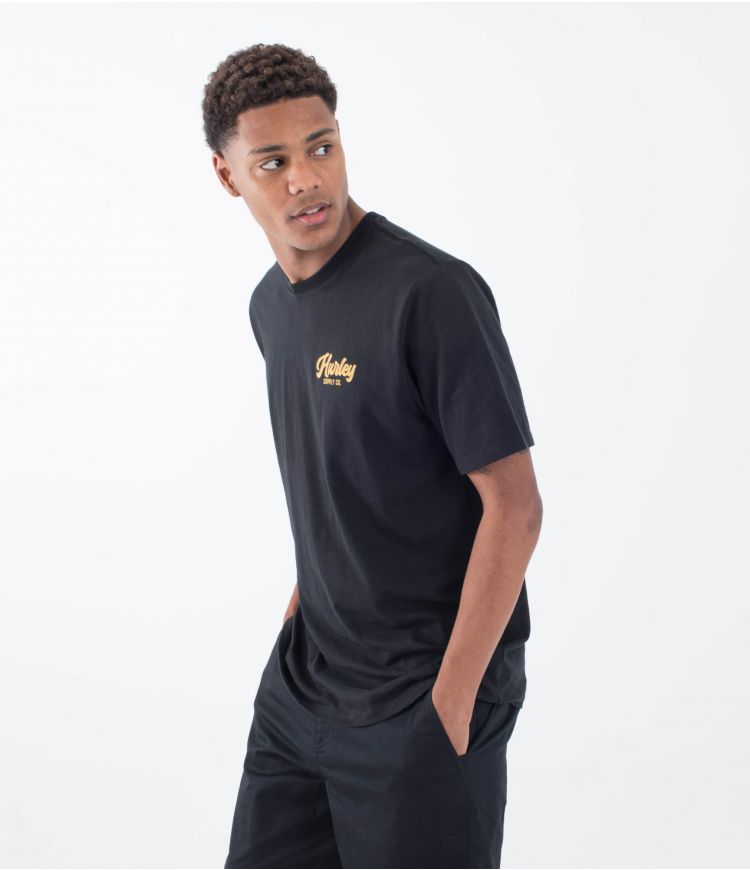 Hurley Raceway Slub T-shirt-Black | Hurley | T-shirt
