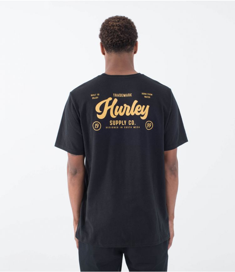 Hurley Raceway Slub T-shirt-Black | Hurley | T-shirt