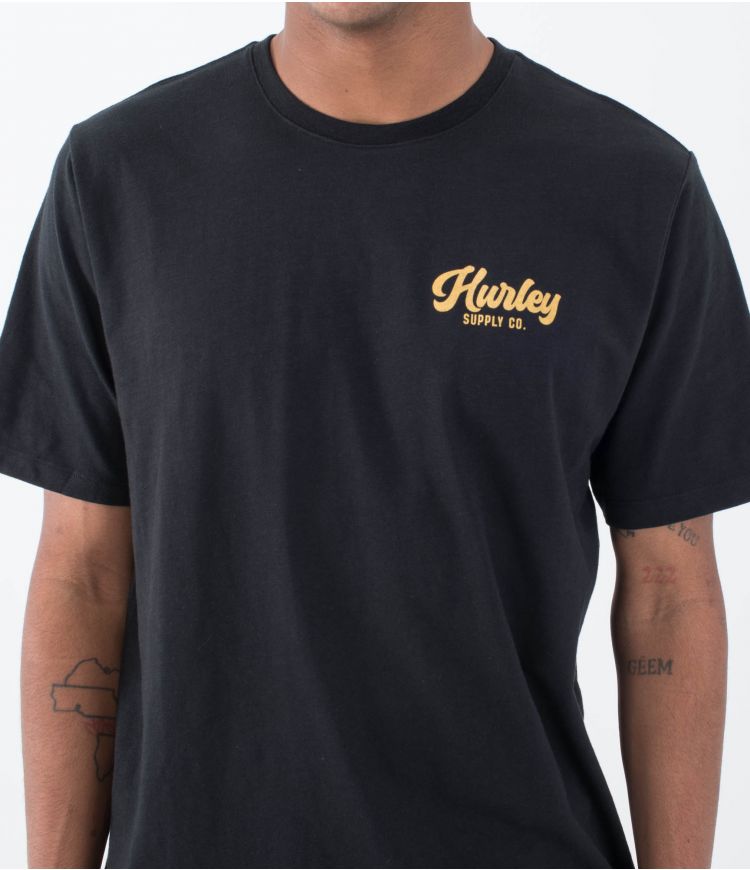 Hurley Raceway Slub T-shirt-Black | Hurley | T-shirt