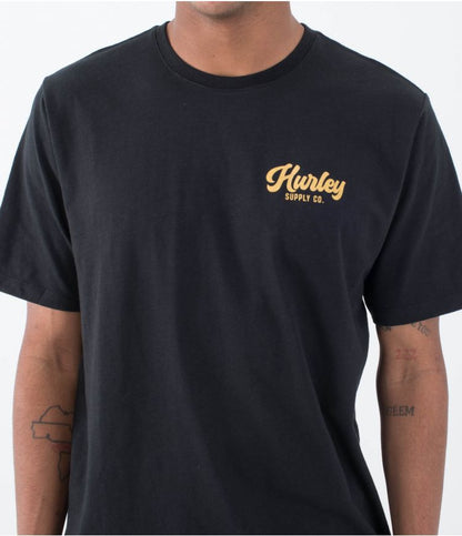 Hurley Raceway Slub T-shirt-Black | Hurley | T-shirt