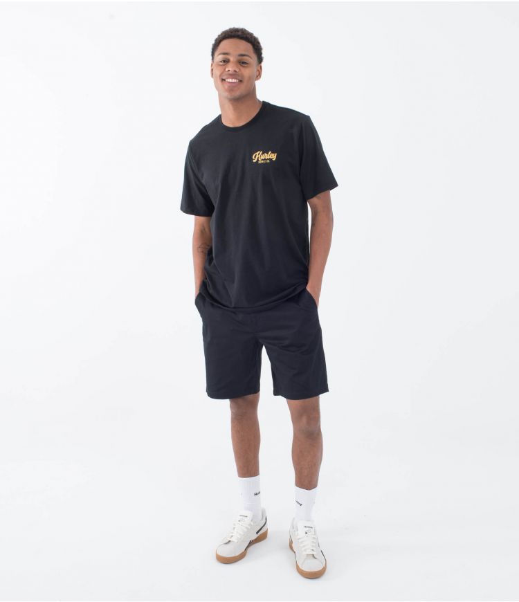 Hurley Raceway Slub T-shirt-Black | Hurley | T-shirt