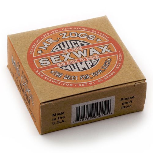 Sex Wax Quick Humps Orange Mid Cool to Warm | Mr. Zoggs | Surf Board Wax - Northshore Newquay - Surf/Skate Shop