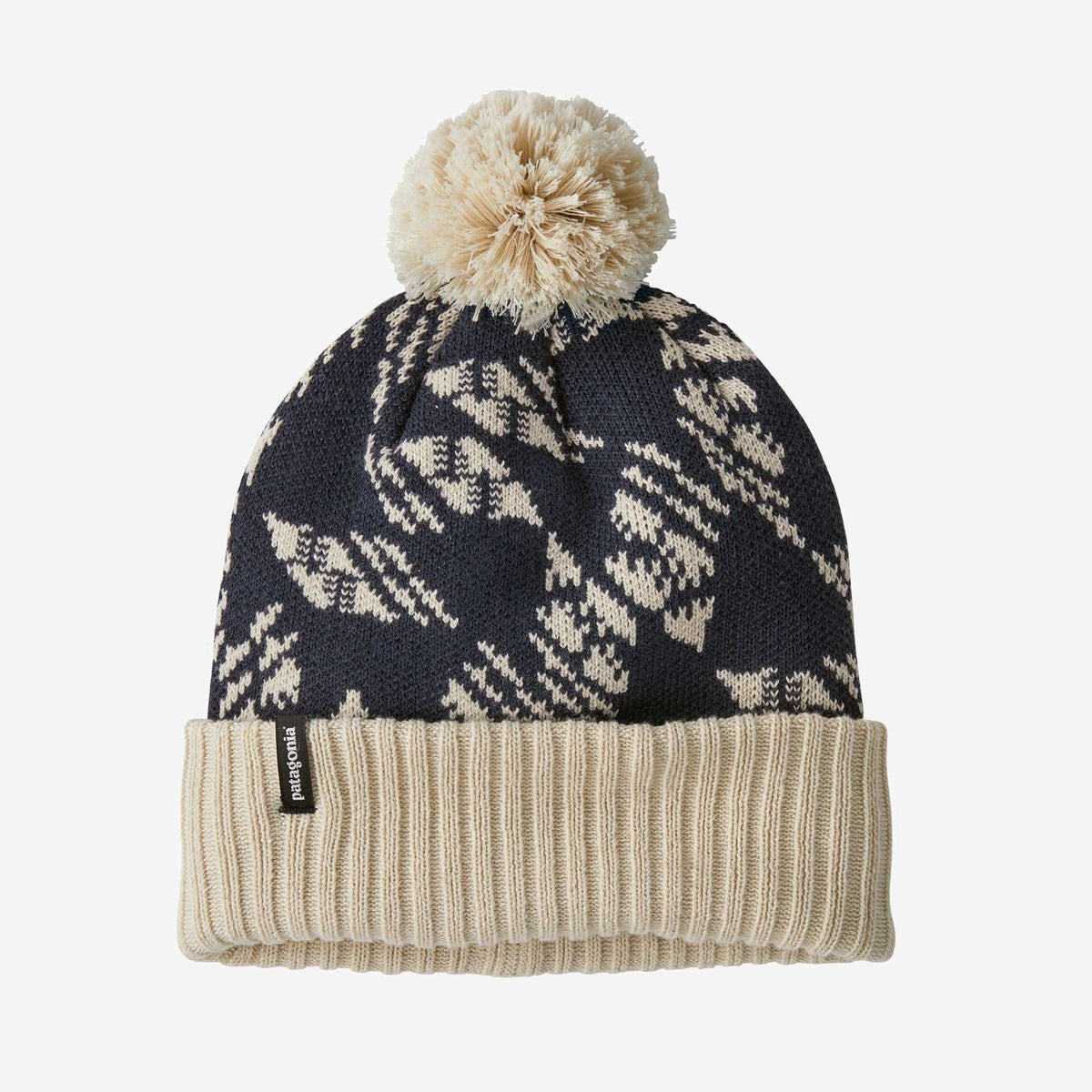 Patagonia Powder Town Beanie-Synched Flight: Smolder Blue | Patagonia | Beanie - Northshore Newquay - Surf/Skate Shop