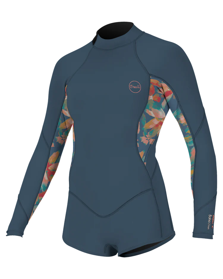 O’Neill Girls Bahia L/S Short Leg Spring Wetsuit - Copenblue | O’neill |