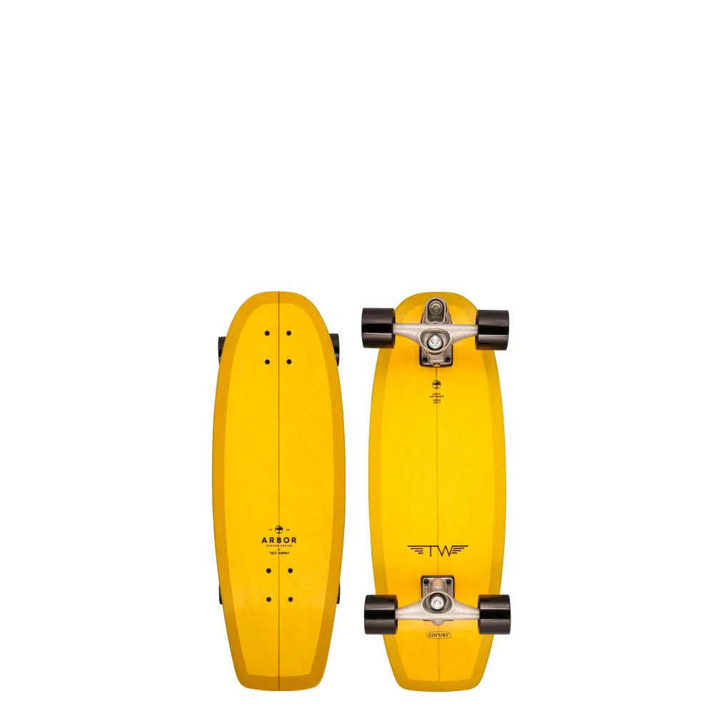 ARBOR SURFSKATE WARREN COMPLETE SHAPER SKATEBOARD 29in - yellow | Arbour | skateboard