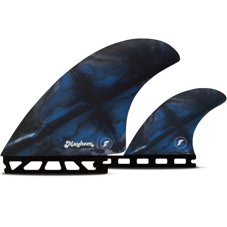 Futures Mayhem Evil Twin fin + Trailer Combo Size Large | Futures | Surfboard Fins.