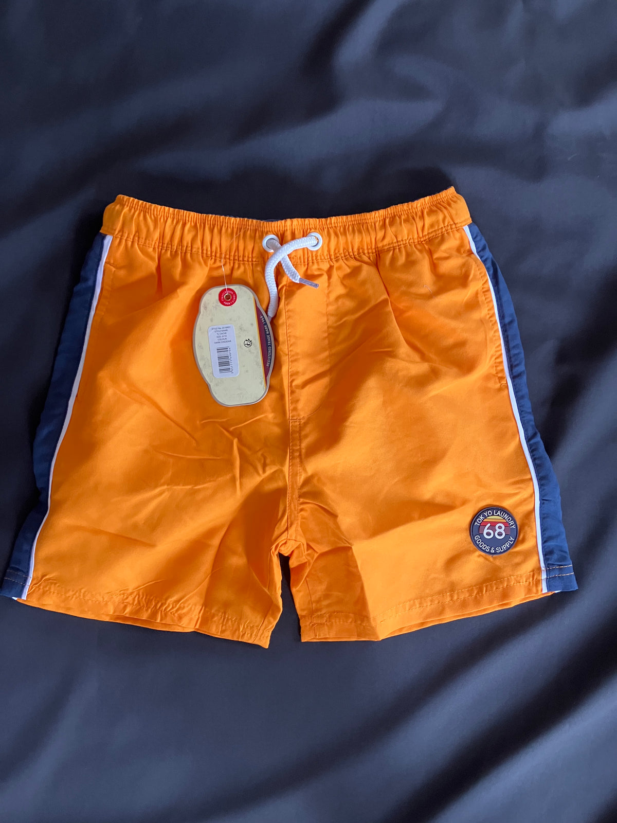 TOKYO LAUNDRY KIDS CACHE SWIM SHORTS - ORANGE | Tokyo Laundry | Shorts - Northshore Newquay - Surf/Skate Shop
