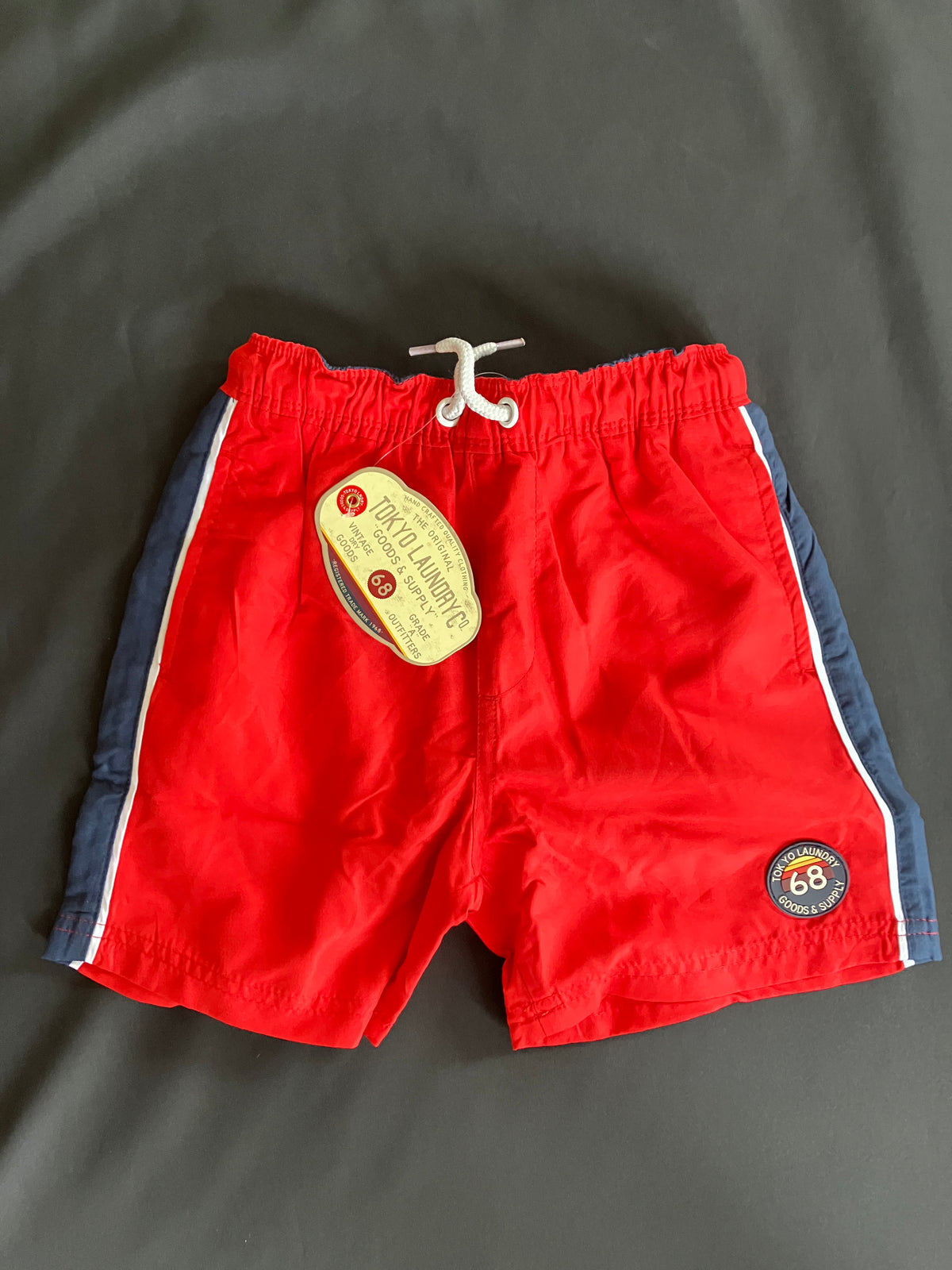 TOKYO LAUNDRY KIDS CACHE SWIM SHORTS - RED | Tokyo Laundry | Shorts - Northshore Newquay - Surf/Skate Shop