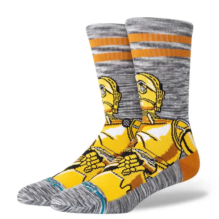 STANCE Star Wars C3Po Crew Socks | Stance | socks - Northshore Newquay - Surf/Skate