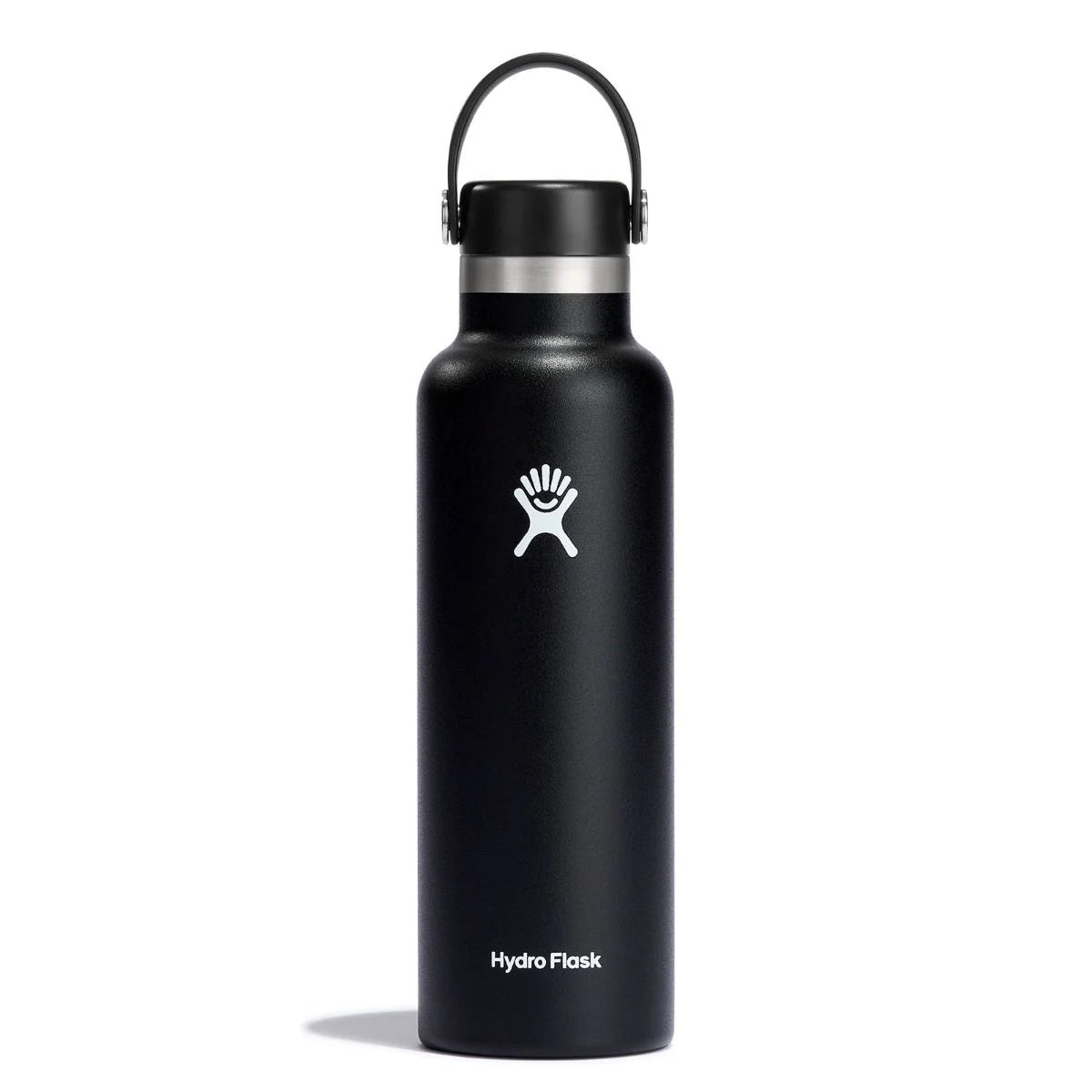 Hydro Flask 21 oz (621 ml) Standard Mouth Insulated Water Bottle Black | Hydro Flask | Flask - Northshore Newquay - Surf/Skate Shop